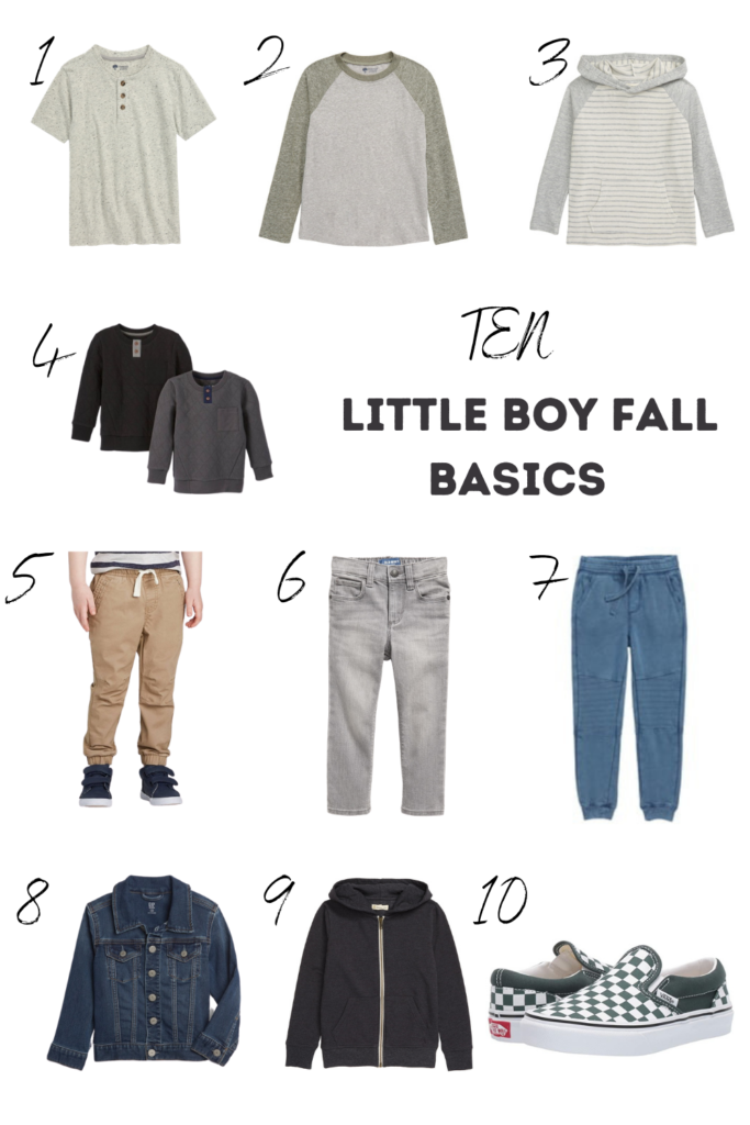 Ten Little Boy Fall Basics