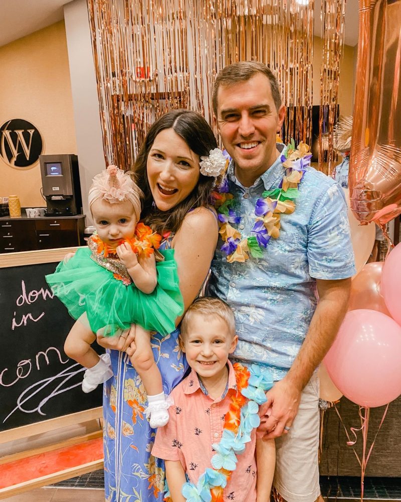 First Birthday Luau party: Coco Turns One! - Emily's Little Loves