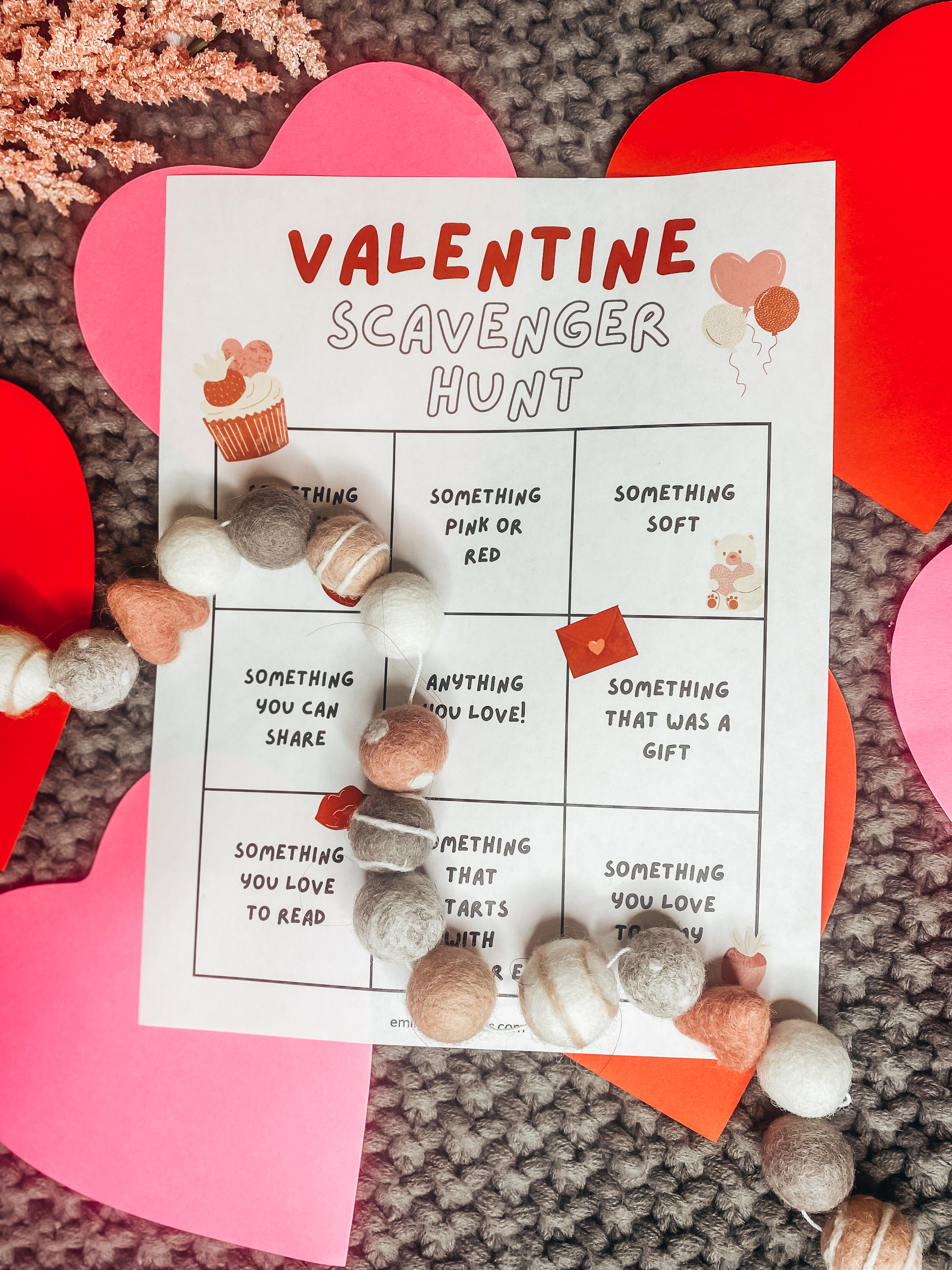 valentine scavenger hunt for kids